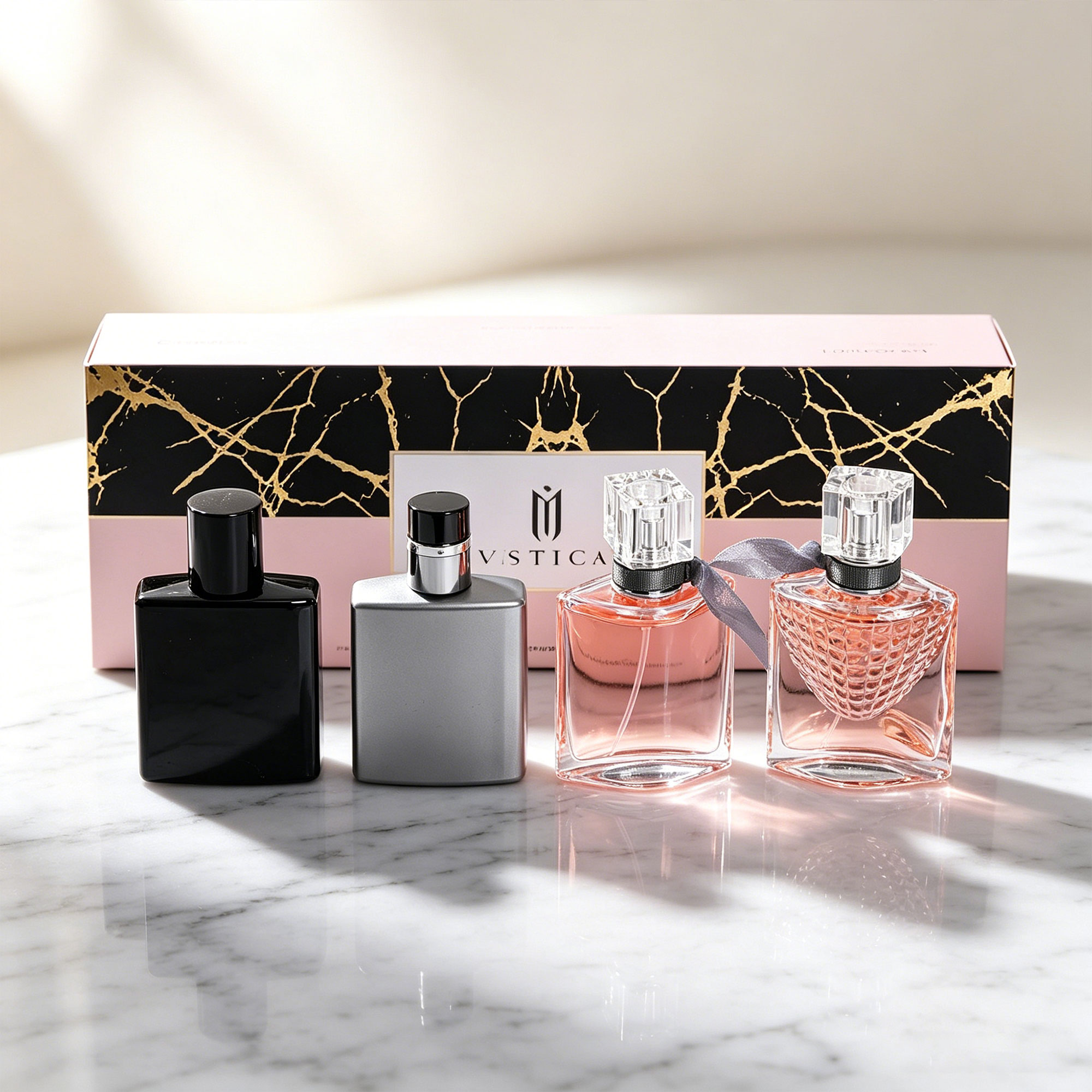 Perfume And Fragrance Difference - Набор из 4-х флаконов с разными