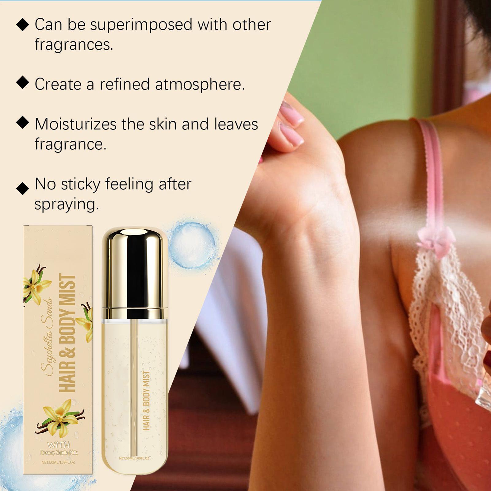 Perfume Fragrance Hair Spray - Ванильный парфюм, стойкий небесный ароматный крем,