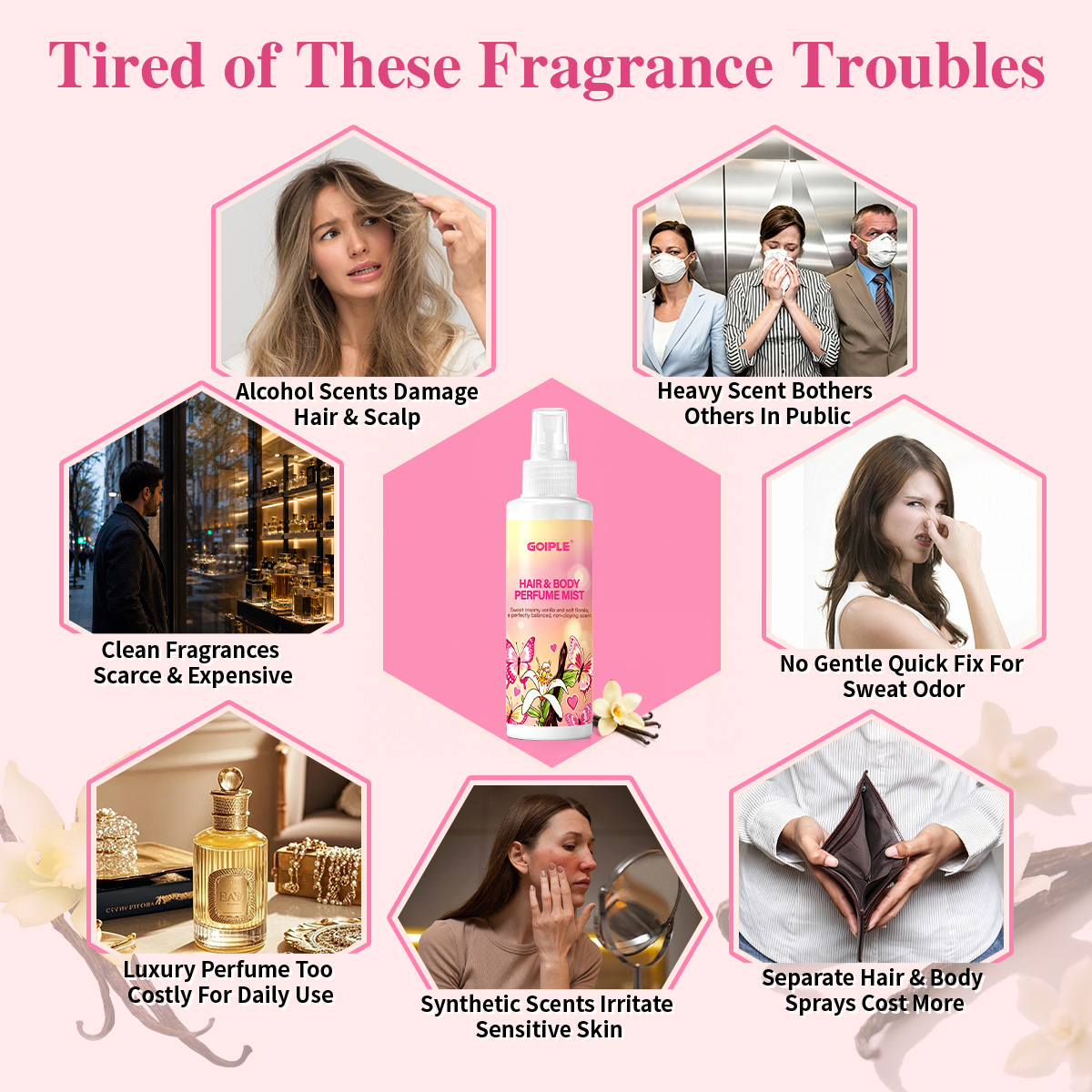 Парфюмированный спрей для воло – обзор и цена Perfume Fragrance Hair Spray